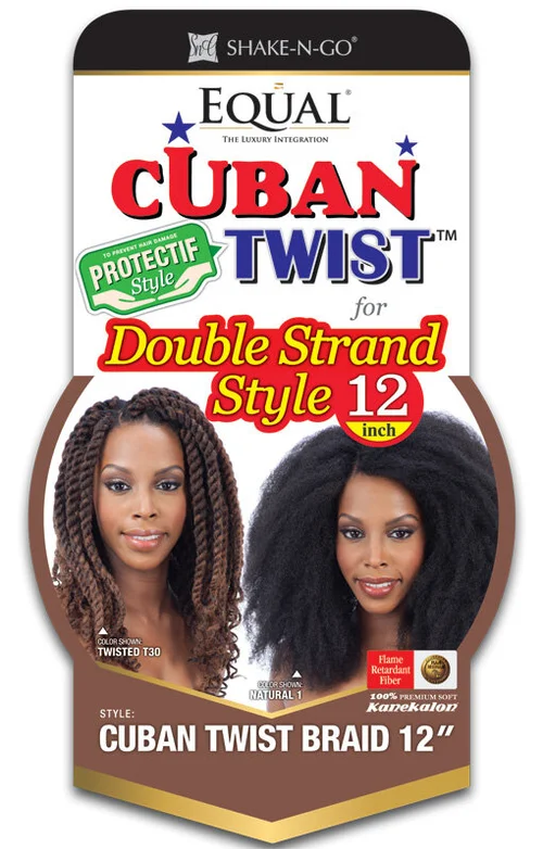 Cuban Twist Braid 12″ 1B