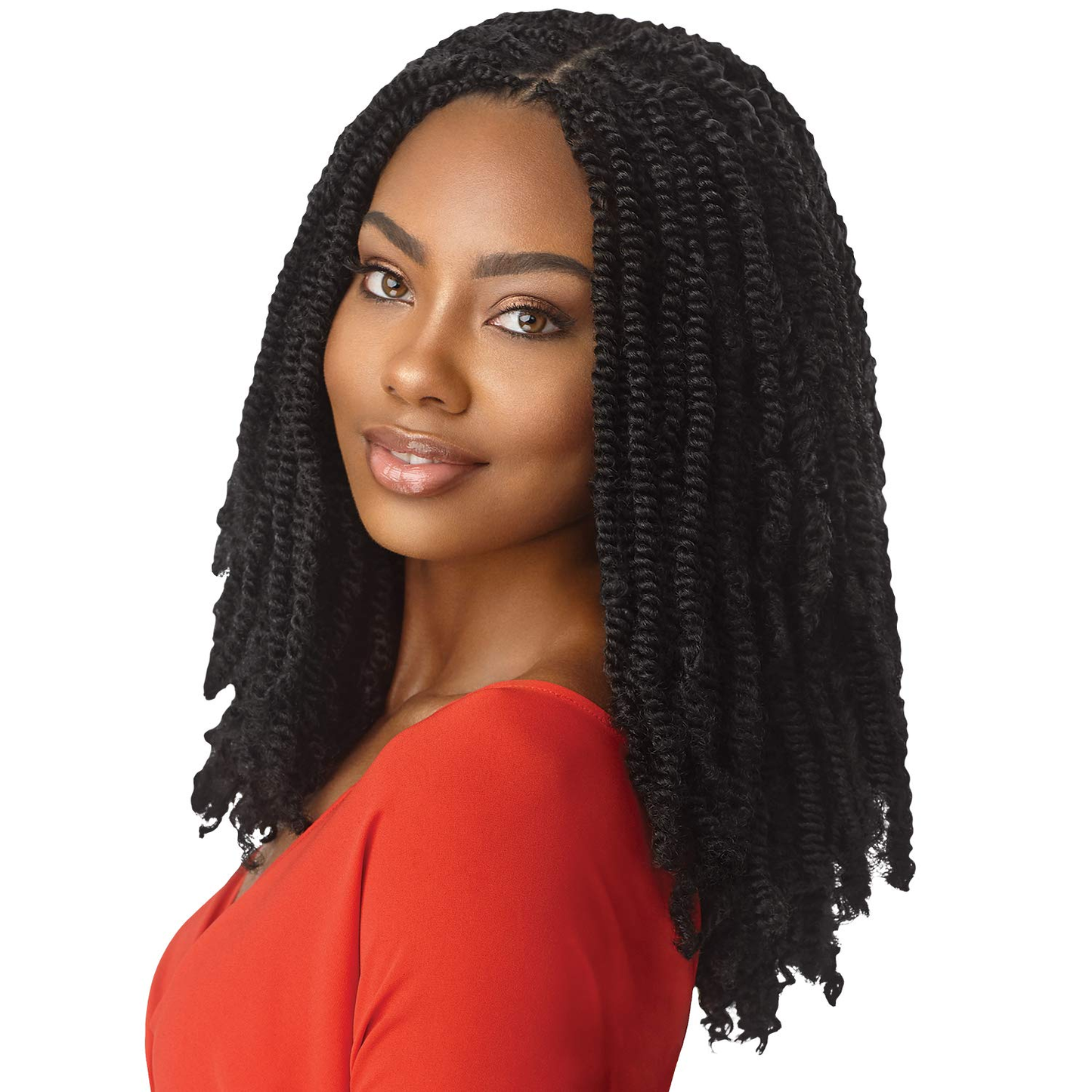 OUTRE 3X- X-PRESSION TWISTED UP – SPRINGY AFRO TWIST 16″ 1B