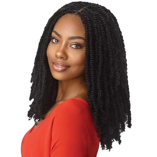 OUTRE 3X- X-PRESSION TWISTED UP – SPRINGY AFRO TWIST 16″ 1B